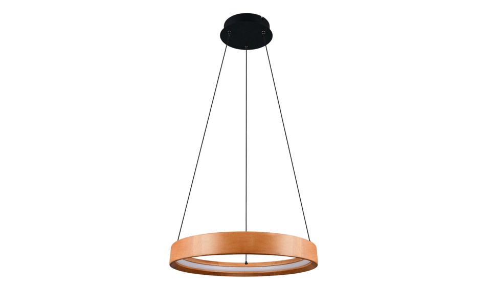 Trio Lighting Trio LYNWOOD pendant light | 28W | wood | Ø 50 cm | IP20 | 150 cm