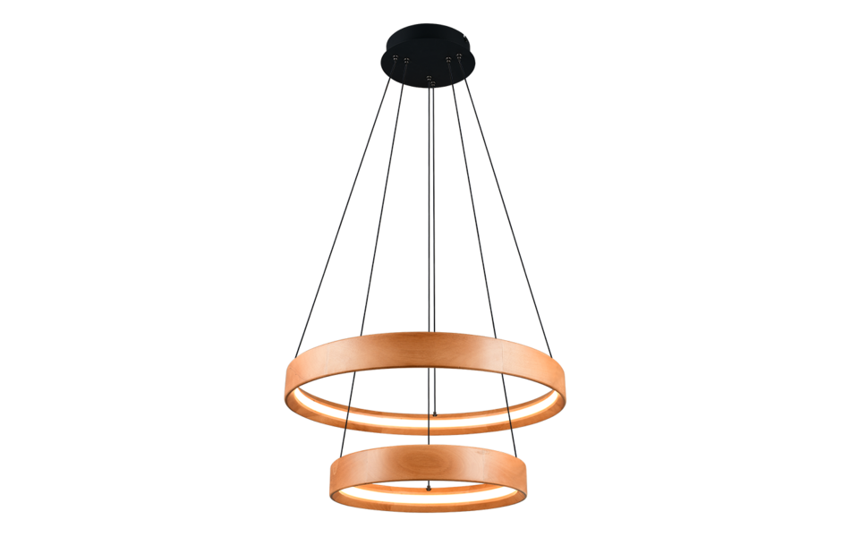 Trio Lighting Trio LYNWOOD hanglamp | LED | houtkleur | Ø 60 cm | IP20 | 1x 37W | 4300 lm | 3000K | dimbaar Trio Lighting Trio LYNWOOD hanglamp | LED | houtkleur | Ø 60 cm | IP20 | 1x 37W | 4300 lm | 3000K | dimbaar