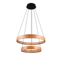 Trio Lighting Trio LYNWOOD pendant light | 38W | wood | Ø 60 cm | IP20 | 150 cm