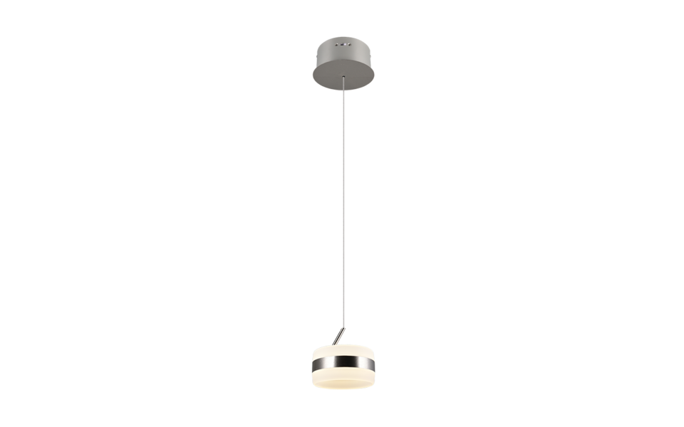 Trio Lighting Trio DIOS hanglamp | LED | nikkel mat | Ø 15,5 cm | IP20 | 1x 8W | 800 lm | 2300+3000+4000K | dimbaar Trio Lighting Trio DIOS hanglamp | LED | nikkel mat | Ø 15,5 cm | IP20 | 1x 8W | 800 lm | 2300+3000+4000K | dimbaar