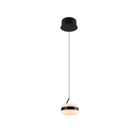 Trio DIOS hanglamp | LED | mat zwart | Ø 15,5 cm | IP20 | 1x8W Trio DIOS hanglamp | LED | mat zwart | Ø 15,5 cm | IP20 | 1x8W