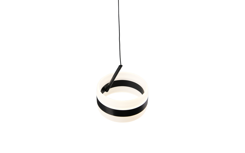 Trio Lighting Trio DIOS hanglamp | LED | mat zwart | Ø 15,5 cm | IP20 | 1x 8W | 800 lm | 2300+3000+4000K | dimbaar Trio Lighting Trio DIOS hanglamp | LED | mat zwart | Ø 15,5 cm | IP20 | 1x 8W | 800 lm | 2300+3000+4000K | dimbaar