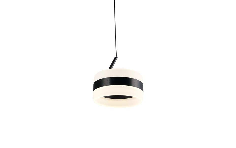 Trio Lighting Trio DIOS hanglamp | LED | mat zwart | Ø 15,5 cm | IP20 | 1x 8W | 800 lm | 2300+3000+4000K | dimbaar Trio Lighting Trio DIOS hanglamp | LED | mat zwart | Ø 15,5 cm | IP20 | 1x 8W | 800 lm | 2300+3000+4000K | dimbaar