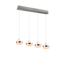 Trio Lighting Trio DIOS hanglamp | LED | nikkel mat | Ø 15,5 cm | IP20 | 4x 8W | 800 lm | 2300+3000+4000K | dimbaar