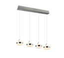 Trio Lighting Trio DIOS hanglamp | LED | nikkel mat | Ø 15,5 cm | IP20 | 4x 8W | 800 lm | 2300+3000+4000K | dimbaar