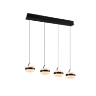 Trio DIOS hanglamp | LED | mat zwart | Ø 15,5 cm | IP20 | 4x8W Trio DIOS hanglamp | LED | mat zwart | Ø 15,5 cm | IP20 | 4x8W
