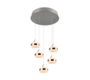 Trio Lighting Trio DIOS LED pendant light | 5x 8W 1000lm 4000K | Ø 45 cm | IP20 | 150 cm