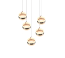 Trio Lighting Trio DIOS hanglamp | LED | nikkel mat | Ø 45 cm | IP20 | 5x 8W | 800 lm | 2300+3000+4000K | dimbaar