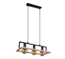 Trio Lighting Trio BANO pendant light | 3x E27 max 40W | black | IP20 | 150 cm