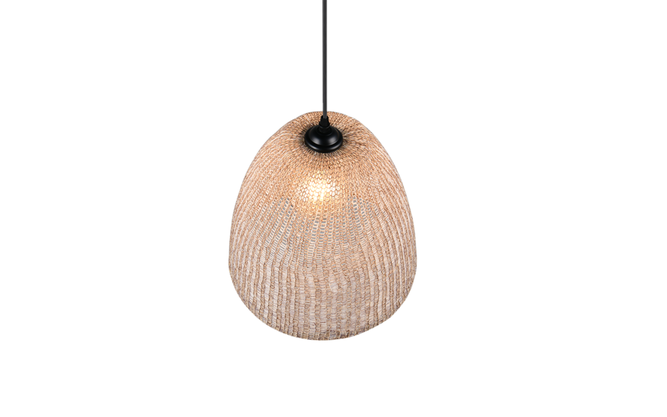 Trio Lighting Trio KIBITO hanglamp | E27 Fitting | natuurlijke afwerking | Ø 32 cm | IP20 | excl. 1x E27 | max. 10W Trio Lighting Trio KIBITO hanglamp | E27 Fitting | natuurlijke afwerking | Ø 32 cm | IP20 | excl. 1x E27 | max. 10W