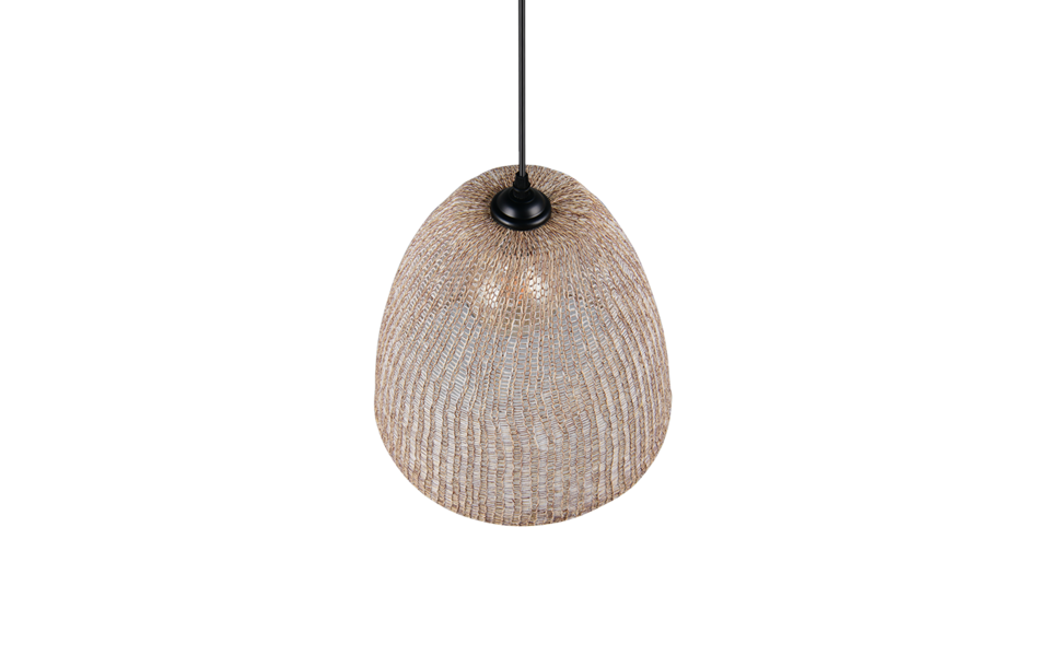 Trio Lighting Trio KIBITO hanglamp | E27 Fitting | natuurlijke afwerking | Ø 32 cm | IP20 | excl. 1x E27 | max. 10W Trio Lighting Trio KIBITO hanglamp | E27 Fitting | natuurlijke afwerking | Ø 32 cm | IP20 | excl. 1x E27 | max. 10W
