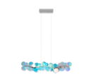 Trio Lighting Trio PULSE hanglamp | LED | transparant iriserend | 86 x 7,5 cm | IP20 | 1x 18W | 2000 lm | 4000K | dimbaar
