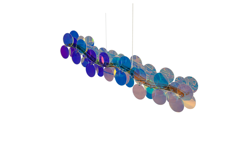 Trio Lighting Trio PULSE hanglamp | LED | transparant iriserend | 86 x 7,5 cm | IP20 | 1x 18W | 2000 lm | 4000K | dimbaar Trio Lighting Trio PULSE hanglamp | LED | transparant iriserend | 86 x 7,5 cm | IP20 | 1x 18W | 2000 lm | 4000K | dimbaar