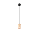 Trio Lighting Trio NARA hanglamp | E27 Fitting | houtkleur | Ø 11 cm | IP20 | excl. 1x E27 | max. 15W
