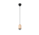 Trio Lighting Trio NARA hanglamp | E27 Fitting | houtkleur | Ø 11 cm | IP20 | excl. 1x E27 | max. 15W