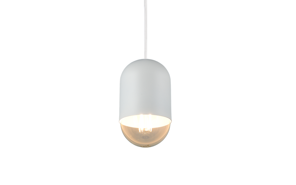 Trio Lighting Trio NARA hanglamp | E27 Fitting | wit mat | Ø 11 cm | IP20 | excl. 1x E27 | max. 15W Trio Lighting Trio NARA hanglamp | E27 Fitting | wit mat | Ø 11 cm | IP20 | excl. 1x E27 | max. 15W