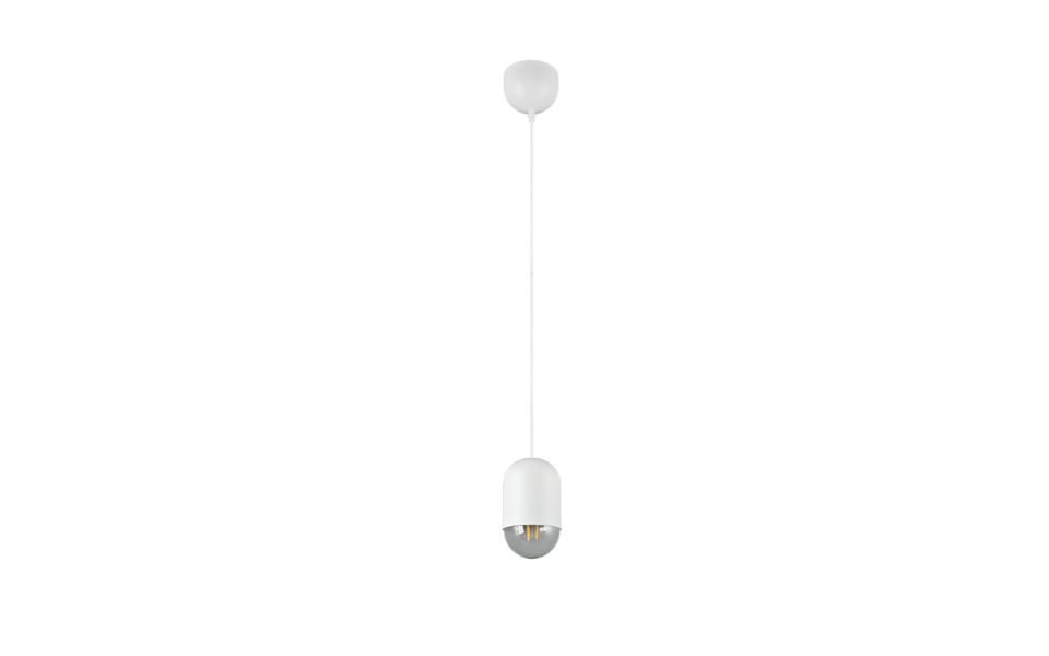 Trio Lighting Trio NARA hanglamp | E27 Fitting | wit mat | Ø 11 cm | IP20 | excl. 1x E27 | max. 15W Trio Lighting Trio NARA hanglamp | E27 Fitting | wit mat | Ø 11 cm | IP20 | excl. 1x E27 | max. 15W