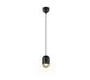 Trio Lighting Trio NARA pendant light | 1x E27 max 40W | black | Ø 10.5 cm | IP20 | 150 cm