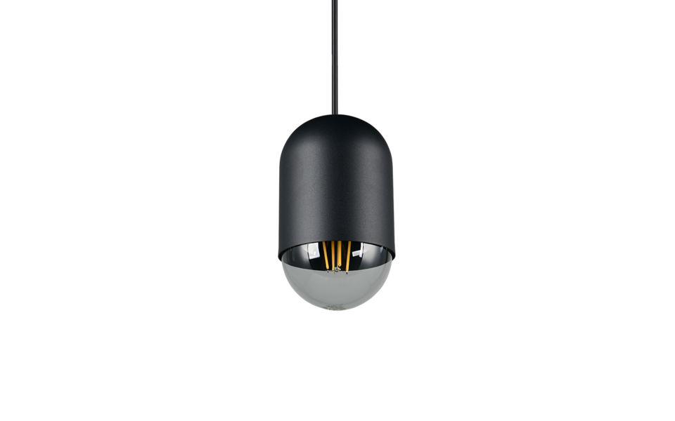 Trio Lighting Trio NARA hanglamp | E27 Fitting | mat zwart | Ø 11 cm | IP20 | excl. 1x E27 | max. 15W Trio Lighting Trio NARA hanglamp | E27 Fitting | mat zwart | Ø 11 cm | IP20 | excl. 1x E27 | max. 15W