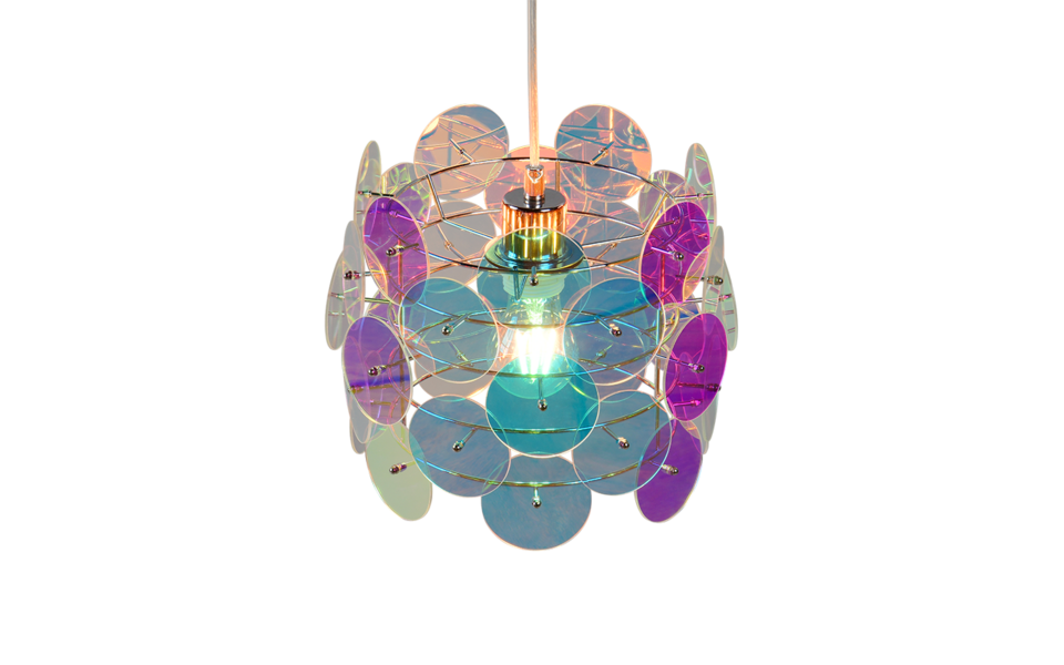 Trio Lighting Trio IRIDE hanglamp | E27 Fitting | transparant iriserend | Ø 25 cm | IP20 | excl. 1x E27 | max. 10W Trio Lighting Trio IRIDE hanglamp | E27 Fitting | transparant iriserend | Ø 25 cm | IP20 | excl. 1x E27 | max. 10W