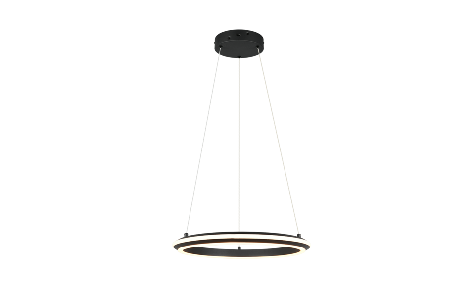Trio Lighting Trio AMADOR hanglamp | LED | mat zwart | Ø 45 cm | IP20 | 1x 34W | 4000 lm | 2300+3000+4000K | dimbaar