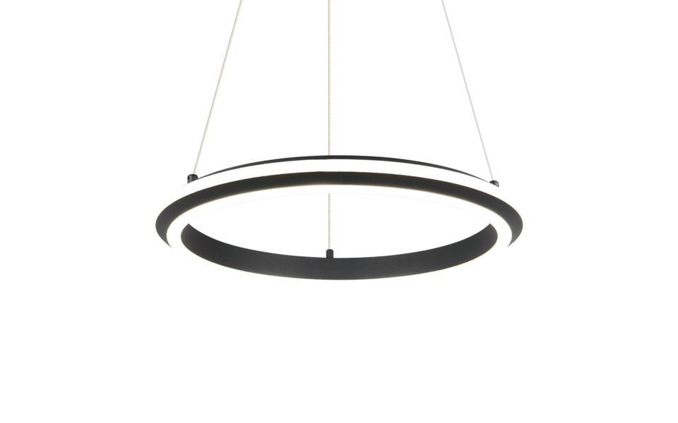 Trio Lighting Trio AMADOR hanglamp | LED | mat zwart | Ø 45 cm | IP20 | 1x 34W | 4000 lm | 2300+3000+4000K | dimbaar