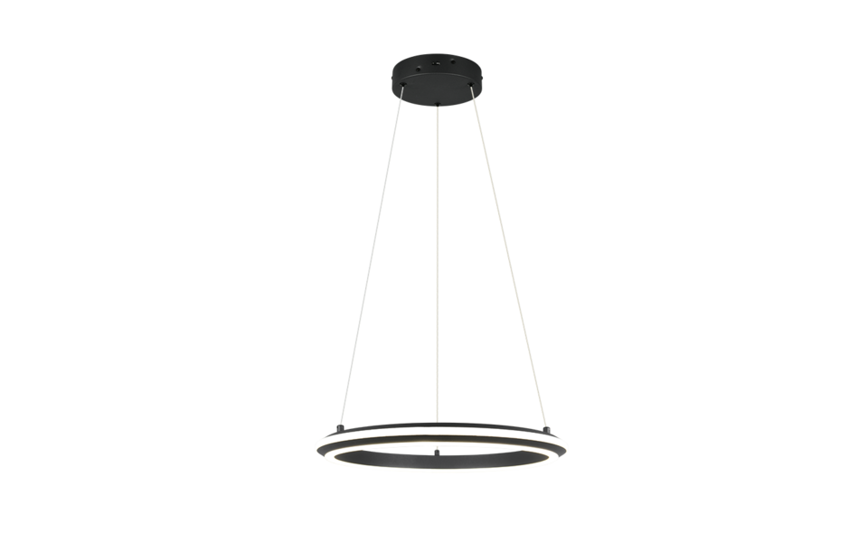 Trio Lighting Trio AMADOR hanglamp | LED | mat zwart | Ø 45 cm | IP20 | 1x 34W | 4000 lm | 2300+3000+4000K | dimbaar