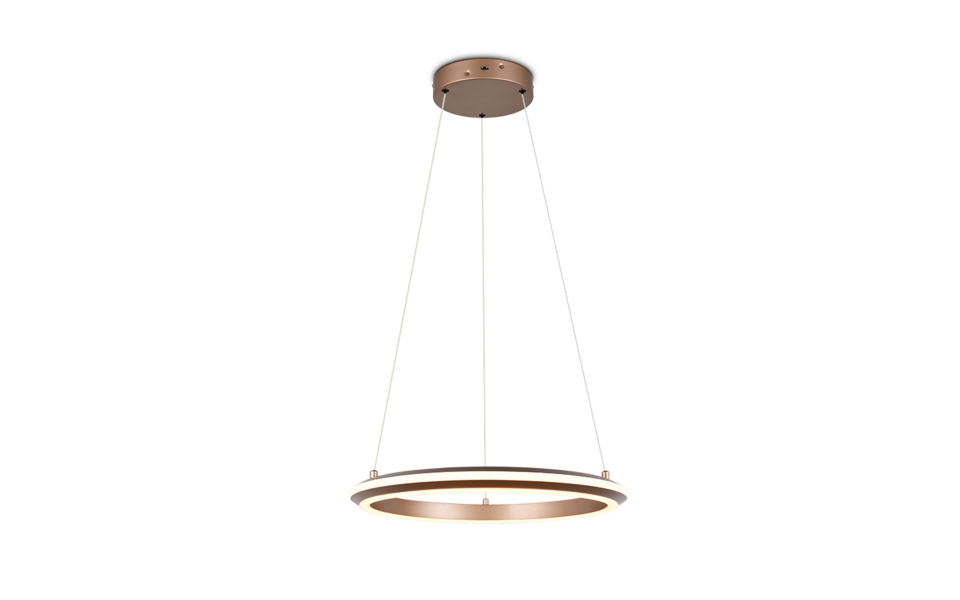 Trio Lighting Trio AMADOR hanglamp | LED | koffie | Ø 45 cm | IP20 | 1x 34W | 4000 lm | 2300+3000+4000K | dimbaar
