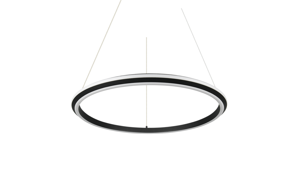 Trio Lighting Trio AMADOR hanglamp | LED | mat zwart | Ø 75 cm | IP20 | 1x 48W | 5800 lm | 2300+3000+4000K | dimbaar