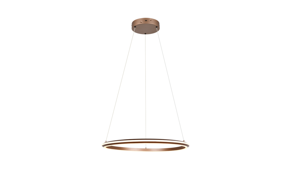 Trio Lighting Trio AMADOR hanglamp | LED | koffie | Ø 75 cm | IP20 | 1x 48W | 5800 lm | 2300+3000+4000K | dimbaar