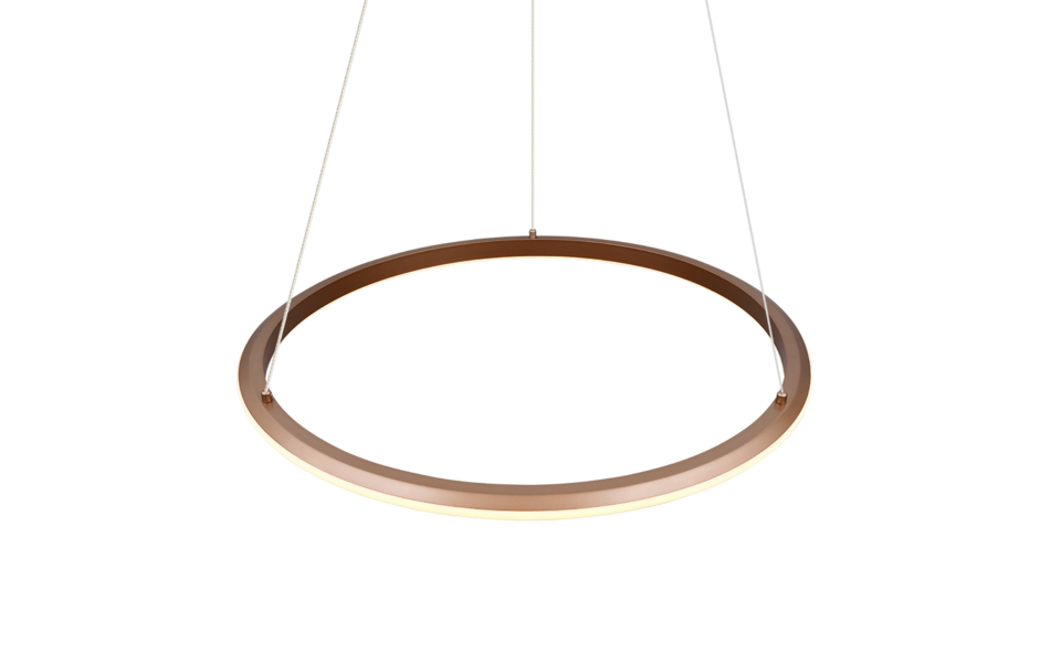 Trio Lighting Trio AMADOR hanglamp | LED | koffie | Ø 75 cm | IP20 | 1x 48W | 5800 lm | 2300+3000+4000K | dimbaar