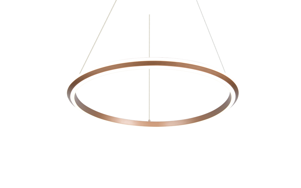 Trio Lighting Trio AMADOR pendant light | 49W | mocha brown | Ø 75 cm | IP20 | 150 cm