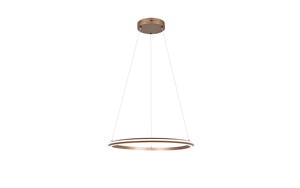 Trio Lighting Trio AMADOR hanglamp | LED | koffie | Ø 75 cm | IP20 | 1x 48W | 5800 lm | 2300+3000+4000K | dimbaar