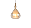 Trio Lighting Trio ALDEA hanglamp | E14 Fitting | wit mat met amber | Ø 12 cm | IP20 | excl. 1x E14 | max. 10W