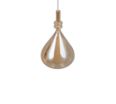Trio Lighting Trio ALDEA hanglamp | E14 Fitting | wit mat met amber | Ø 12 cm | IP20 | excl. 1x E14 | max. 10W