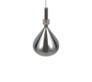 Trio Lighting Trio ALDEA hanglamp | E14 Fitting | wit mat met verchroomd | Ø 12 cm | IP20 | excl. 1x E14 | max. 10W