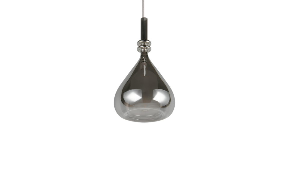 Trio Lighting Trio ALDEA hanglamp | E14 Fitting | wit mat met verchroomd | Ø 12 cm | IP20 | excl. 1x E14 | max. 10W Trio Lighting Trio ALDEA hanglamp | E14 Fitting | wit mat met verchroomd | Ø 12 cm | IP20 | excl. 1x E14 | max. 10W