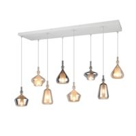 Trio ALDEA hanglamp | E14 | wit/chroom/amber | max.10W | uitv. 1 Trio ALDEA hanglamp | E14 | wit/chroom/amber | max.10W | uitv. 1