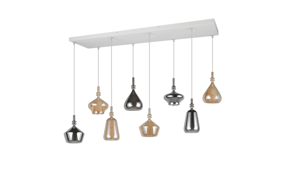 Trio Lighting Trio ALDEA pendant light | 8x E14 max 40W | IP20 | 200 cm