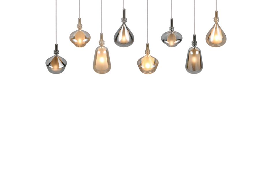 Trio Lighting Trio ALDEA hanglamp | E14 Fitting | wit mat met verchroomd met amber | 115 x 24 cm | IP20 | excl. 8x E14 | max. 10W Trio Lighting Trio ALDEA hanglamp | E14 Fitting | wit mat met verchroomd met amber | 115 x 24 cm | IP20 | excl. 8x E14 | max. 10W