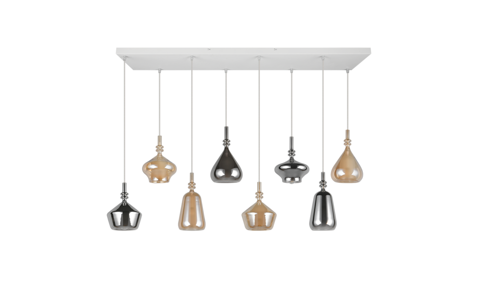Trio Lighting Trio ALDEA pendant light | 8x E14 max 40W | IP20 | 200 cm