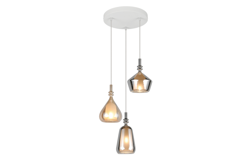 Trio Lighting Trio ALDEA pendant light | 3x E14 max 40W | Ø 28 cm | IP20 | 200 cm