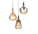 Trio Lighting Trio ALDEA hanglamp | E14 Fitting | wit mat met verchroomd met amber | Ø 28 cm | IP20 | excl. 3x E14 | max. 10W