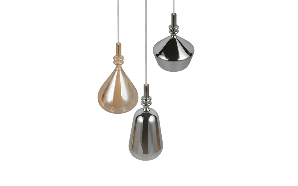 Trio Lighting Trio ALDEA pendant light | 3x E14 max 40W | Ø 28 cm | IP20 | 200 cm