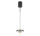Trio Lighting Trio KEATON pendant light | 10W | black with gold | Ø 20 cm | IP20 | 150 cm