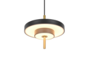 Trio Lighting Trio KEATON pendant light | 10W | black with gold | Ø 20 cm | IP20 | 150 cm