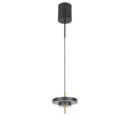 Trio Lighting Trio KEATON hanglamp | LED | zwart met goud | Ø 20 cm | IP20 | 1x 10W | 1200 lm | 2300+3000+4000K | dimbaar