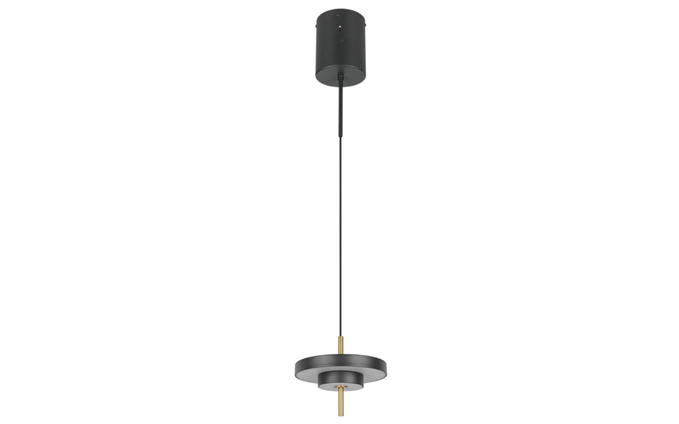 Trio Lighting Trio KEATON pendant light | 10W | black with gold | Ø 20 cm | IP20 | 150 cm