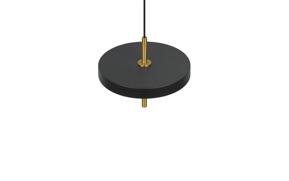 Trio Lighting Trio KEATON pendant light | 10W | black with gold | Ø 20 cm | IP20 | 150 cm