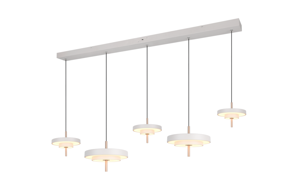Trio Lighting Trio KEATON hanglamp | LED | warm grijs | Ø 30 cm | IP20 | 1x 50W | 5900 lm | 2300+3000+4000K | dimbaar